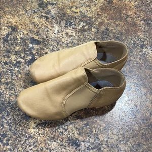 Tan Jazz Shoes- street size 12 (girls)